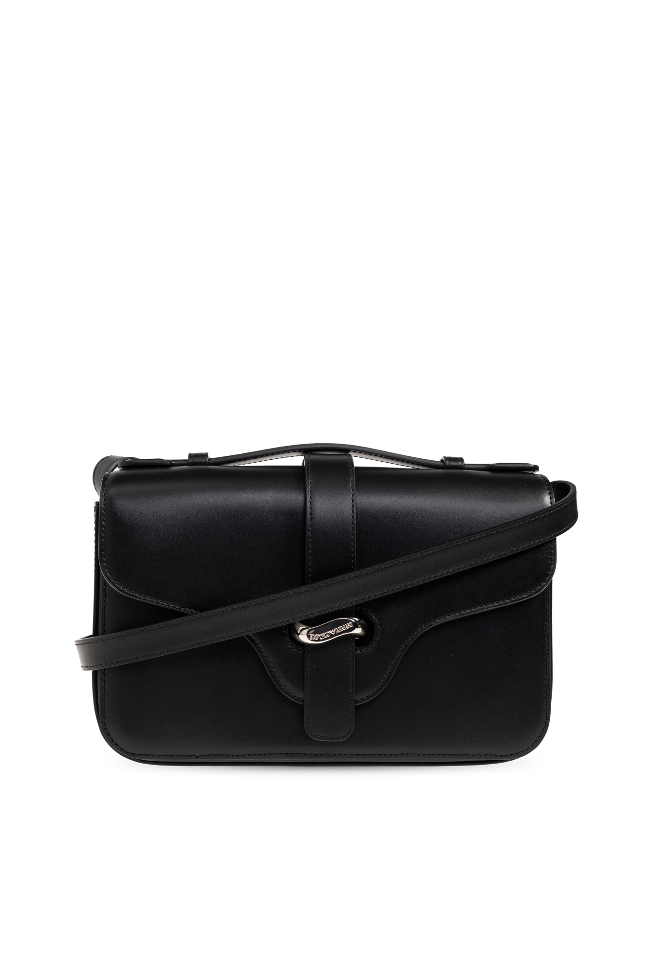 Emporio Armani Leather shoulder bag with logo | Women's | Vitkac